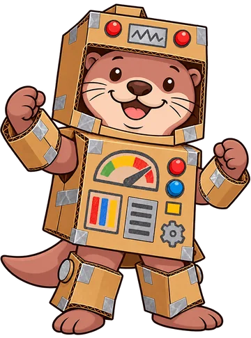 Olli im bunten Roboterkostüm.